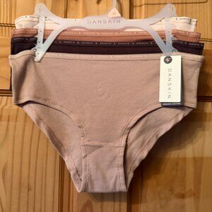 Danskin Organic Cotton Briefs Panties NWT Size M Set of 4